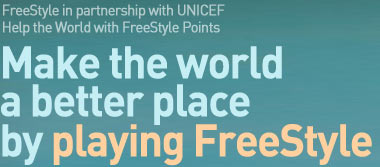 FreeStyle in partnership with UNICEF Help the World with FreeStyle Points